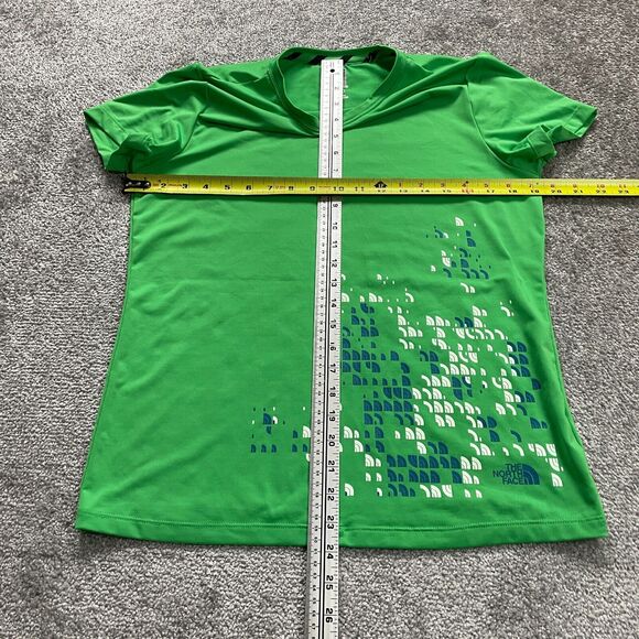 The North Face Active Top Womens Large Green Short Sleeve Round Neck Graphic Gym - Picture 6 of 15